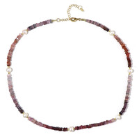 Fancy Spinel Silver Necklace (Riya)