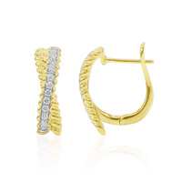 18K IF (D) Diamond Gold Earrings