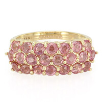 18K Unheated Padparadscha Sapphire Gold Ring (AMAYANI)