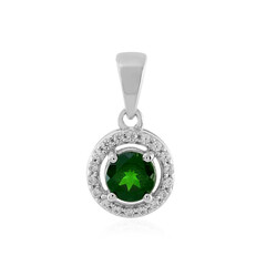 Russian Diopside Silver Pendant