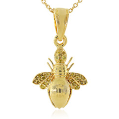 I3 Yellow Diamond Silver Necklace