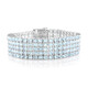 Sky Blue Topaz Silver Bracelet