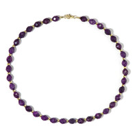 Purple quartz Silver Necklace