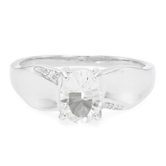 Petalite Silver Ring