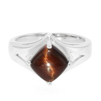 Red Tiger´s Eye Silver Ring