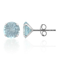 Sky Blue Topaz Silver Earrings