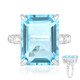 Sky Blue Topaz Silver Ring