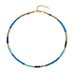 Madagascar Blue Sapphire Silver Necklace (Riya)