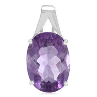 Spanish Pink Fluorite Silver Pendant