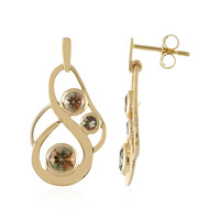 9K Oregon Sunstone Gold Earrings