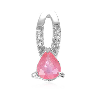 Padparadscha Sapphire Silver Pendant