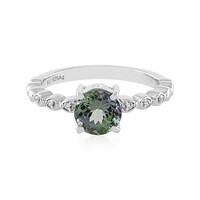 Unheated Tanzanite Silver Ring