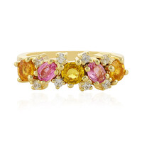 Yellow Sapphire Silver Ring