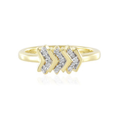 I2 (I) Diamond Silver Ring