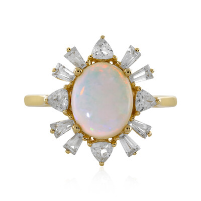 9K Australian Opal Gold Ring (Adela Gold)