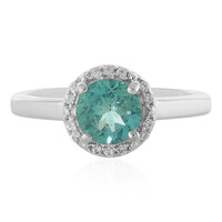 Blue Apatite Silver Ring