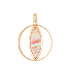 Lace Agate Silver Pendant