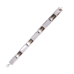 Bi Colour Quartz Silver Bracelet