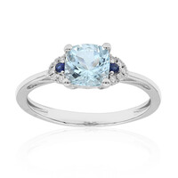 14K AAA Brazilian Aquamarine Gold Ring