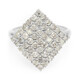 Chocolate Diamond Silver Ring