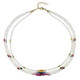 White Sapphire Silver Necklace