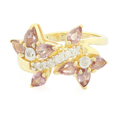 18K Unheated Padparadscha Sapphire Gold Ring (AMAYANI)