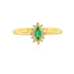 Colombian Emerald Silver Ring