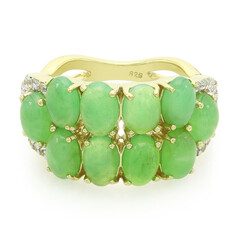 Imperial Chrysoprase Silver Ring