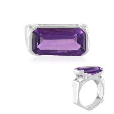 Siberian Amethyst Silver Ring (de Melo)