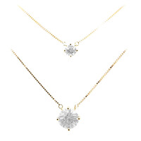 9K Zircon Gold Necklace (de Melo)