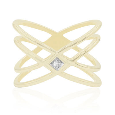 14K SI1 (G) Diamond Gold Ring (Annette)