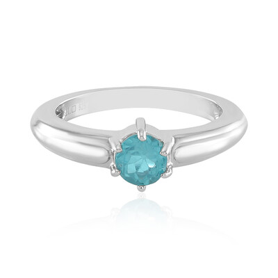 Blue Apatite Silver Ring
