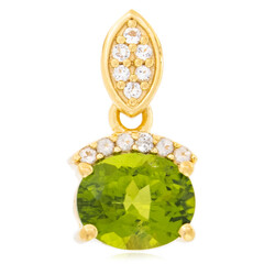 Peridot Silver Pendant