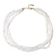White Quartz Silver Necklace