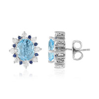 Sky Blue Topaz Silver Earrings (Dallas Prince Designs)