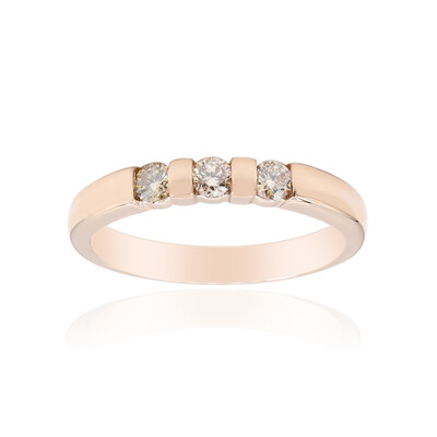 9K SI1 Argyle Rose De France Diamond Gold Ring (Annette)