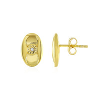 PK (J) Diamond Silver Earrings