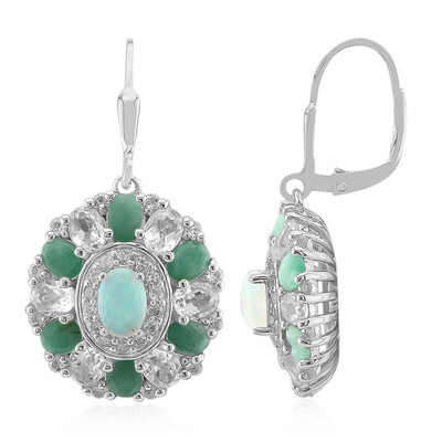 Welo Opal Silver Earrings