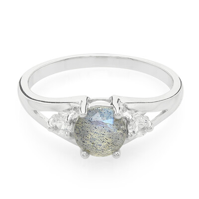 Romanian Spectrolite Silver Ring