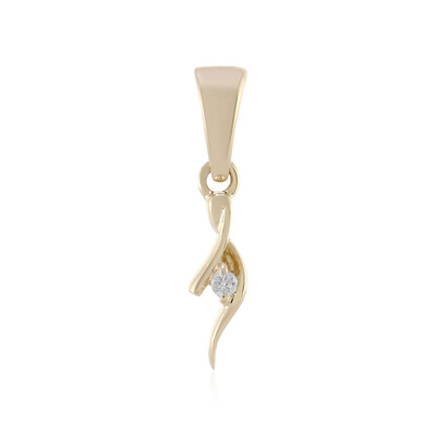 9K SI1 (H) Diamond Gold Pendant
