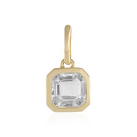 White Topaz Silver Pendant