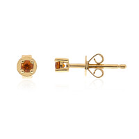 18K Spessartite Gold Earrings