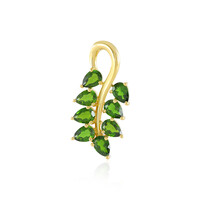 Russian Diopside Silver Pendant