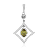 Sphene Silver Pendant