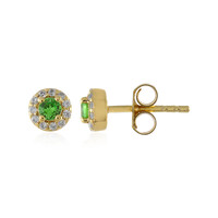Tsavorite Silver Earrings