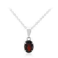 Garnet Silver Necklace