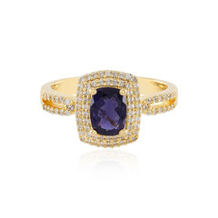 Iolite Silver Ring