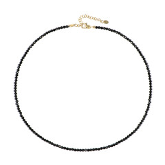 Black Spinel Silver Necklace