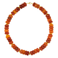 Carnelian Silver Necklace (CUSTODANA)