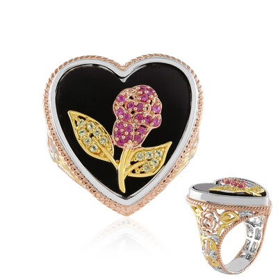 Black Onyx Silver Ring (Gems en Vogue)